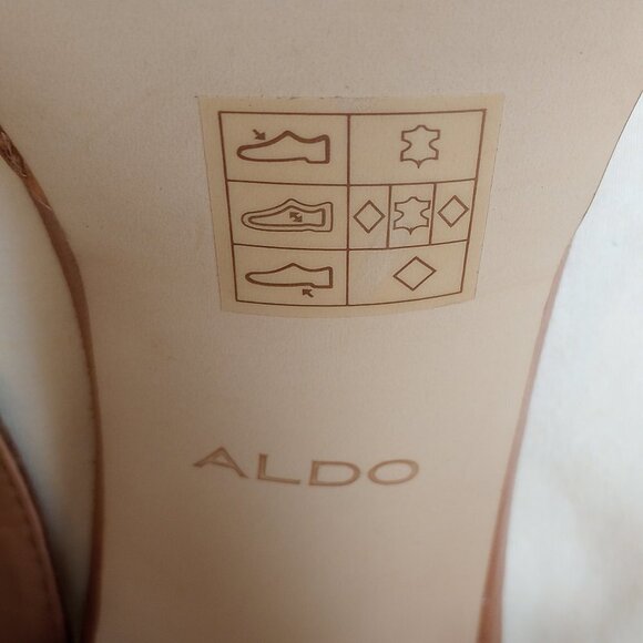 Aldo Raffia Stacked Heel Strappy Platform Sandals - Picture 7 of 10